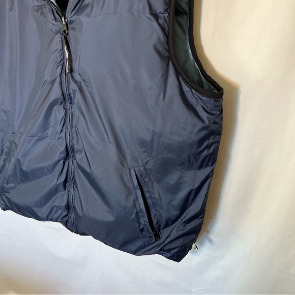 Moose Creek Blue & Navy Reversible Down Filled Puffer Vest XL - Picture 6 of 11